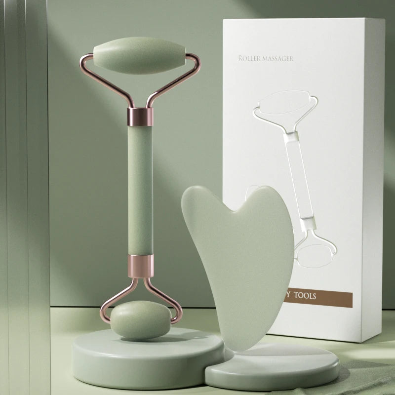 Rodillo para rostro, cuello y ojos, instrumento de masaje facial de resina, tabla raspadora para el cuidado de la salud, herramientas de belleza y cuidado de la piel
