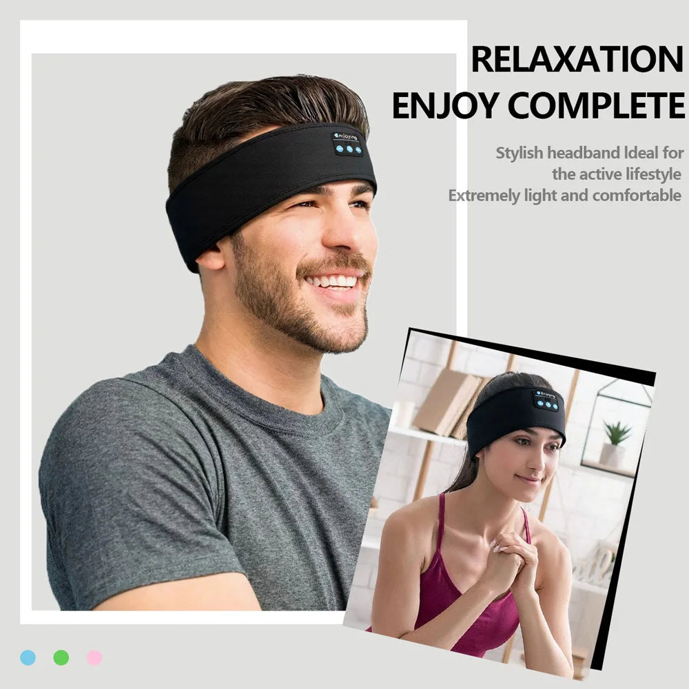 Auriculares inalámbricos Bluetooth para música, máscara para ojos, diadema deportiva, auriculares antirruido, para hablar, correr, yoga, música, diadema, auriculares inalámbricos para dormir