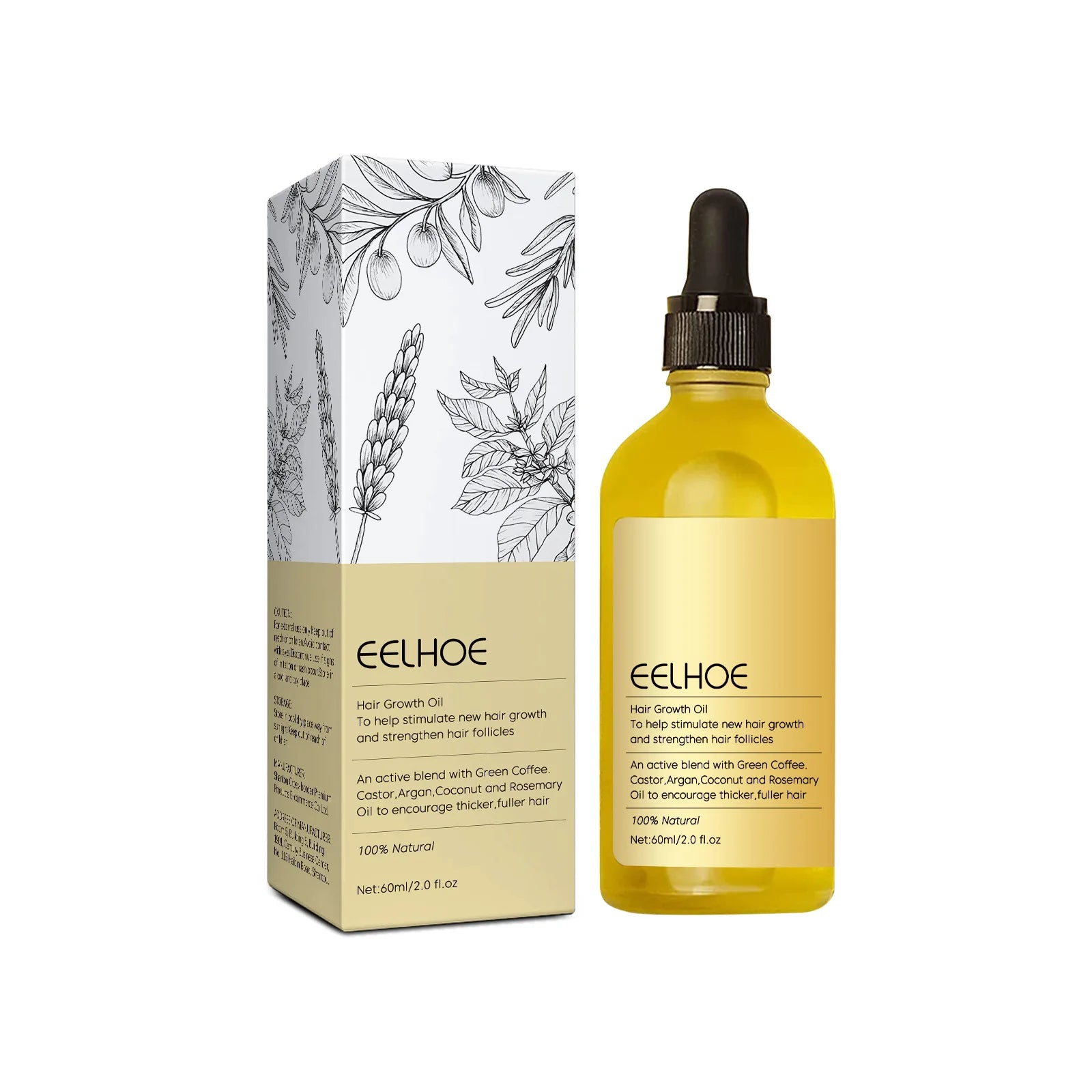 Aceite esencial de romero para cabello denso, vegano, con lavanda, 60 ml. Repara el cabello dañado, previene la caída, suaviza y nutre el cabello.