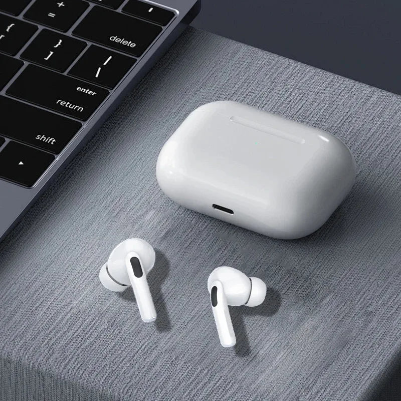 Auriculares inalámbricos con cancelación activa de ruido, sonido envolvente, latencia ultrabaja y carga inalámbrica sin esfuerzo para correr en el gimnasio.