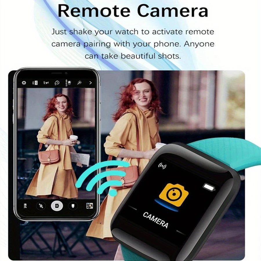 Smartwatch para hombre y mujer con monitor de actividad física, regalo de cumpleaños y reloj electrónico para Android/iOS.