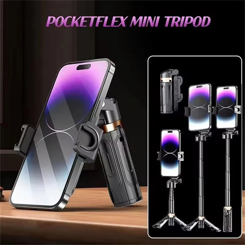 MEUYAG 2026 Nuevo trípode, soporte para teléfono con disparador Bluetooth, soportes inalámbricos para selfies con soporte para teléfono para cámara de smartphone