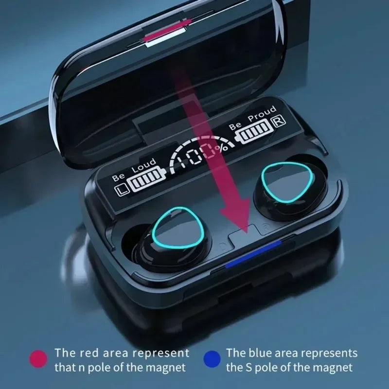Auriculares inalámbricos con cancelación de ruido M10 originales: auriculares Bluetooth con micrófono, sonido estéreo y altavoz para gamers, ideales para deportes.