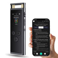 Grabadora de voz con IA: transcripción, traducción, resumen, mapas mentales, activación por voz. Dictáfono de aluminio de 64 GB [versión con IA].