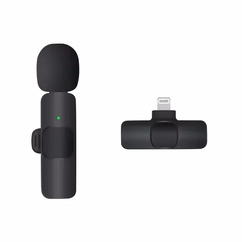 Micrófono de solapa inalámbrico Mini USB-C con reducción de ruido para iPhone y Android, ideal para transmisiones en vivo y entrevistas. Micrófono portátil de mano.
