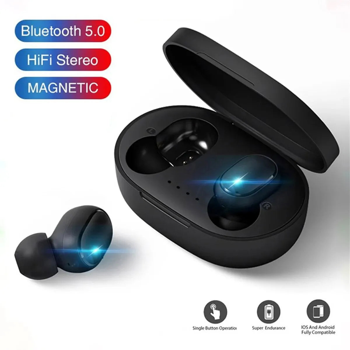 Auriculares inalámbricos Bluetooth TWS A6S con cancelación de ruido y micrófono para Huawei Xiaomi Redmi