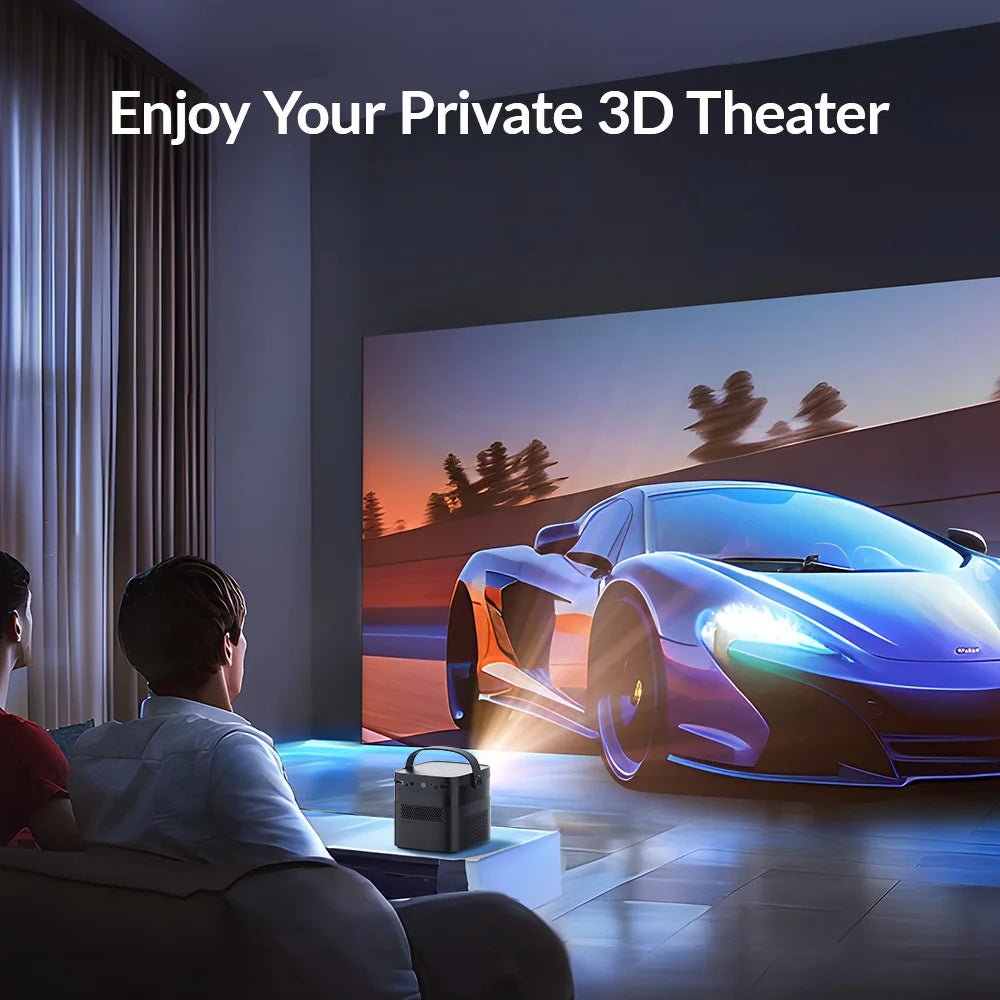 Proyector LED portátil ZXY VEVSHAO V50 Pro WIFI Android 1080P Full HD, proyector DLP inteligente de bolsillo para oficina.
