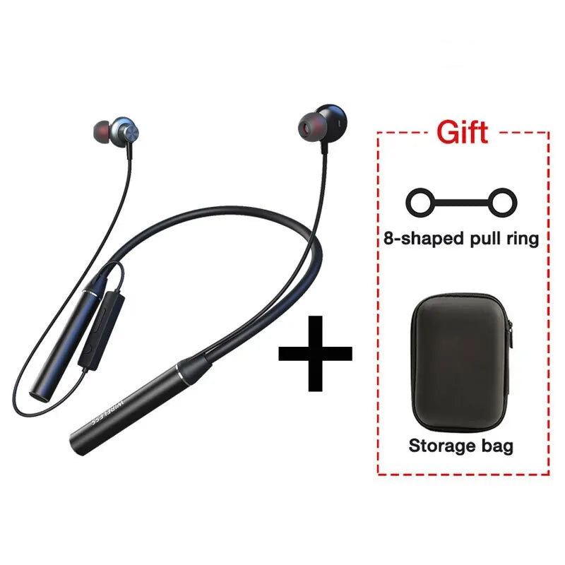 Auriculares inalámbricos Bluetooth con 180 horas de autonomía, graves potentes, micrófono, diadema estéreo, auriculares deportivos con ranura para tarjeta TF.