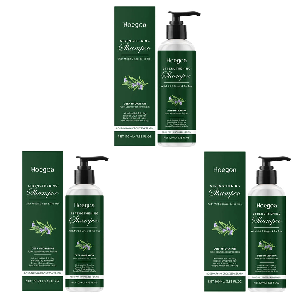 Champú de romero, menta, jengibre y aceite de árbol de té para el cuero cabelludo. Nutre el cabello, aporta volumen, limpia profundamente y refresca. Cuidado capilar natural de uso diario.