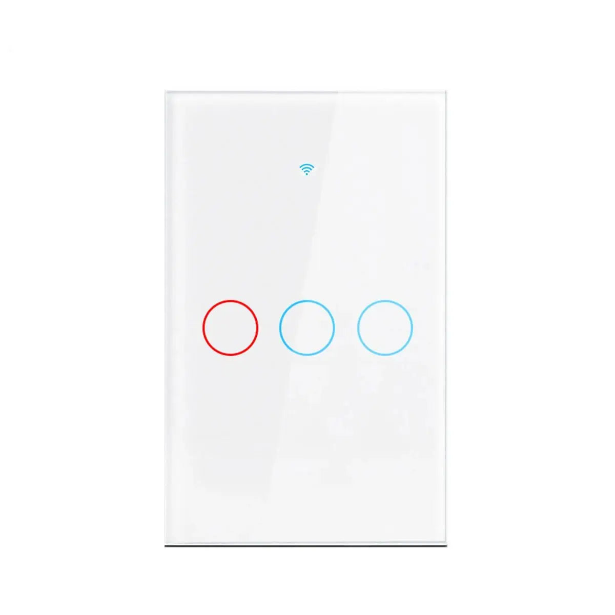 Interruptor de luz inteligente Tuya WiFi para EE. UU. Cable neutro/No requiere cable neutro Interruptor táctil de pared tipo 120 Funciona con Alexa, Google Home