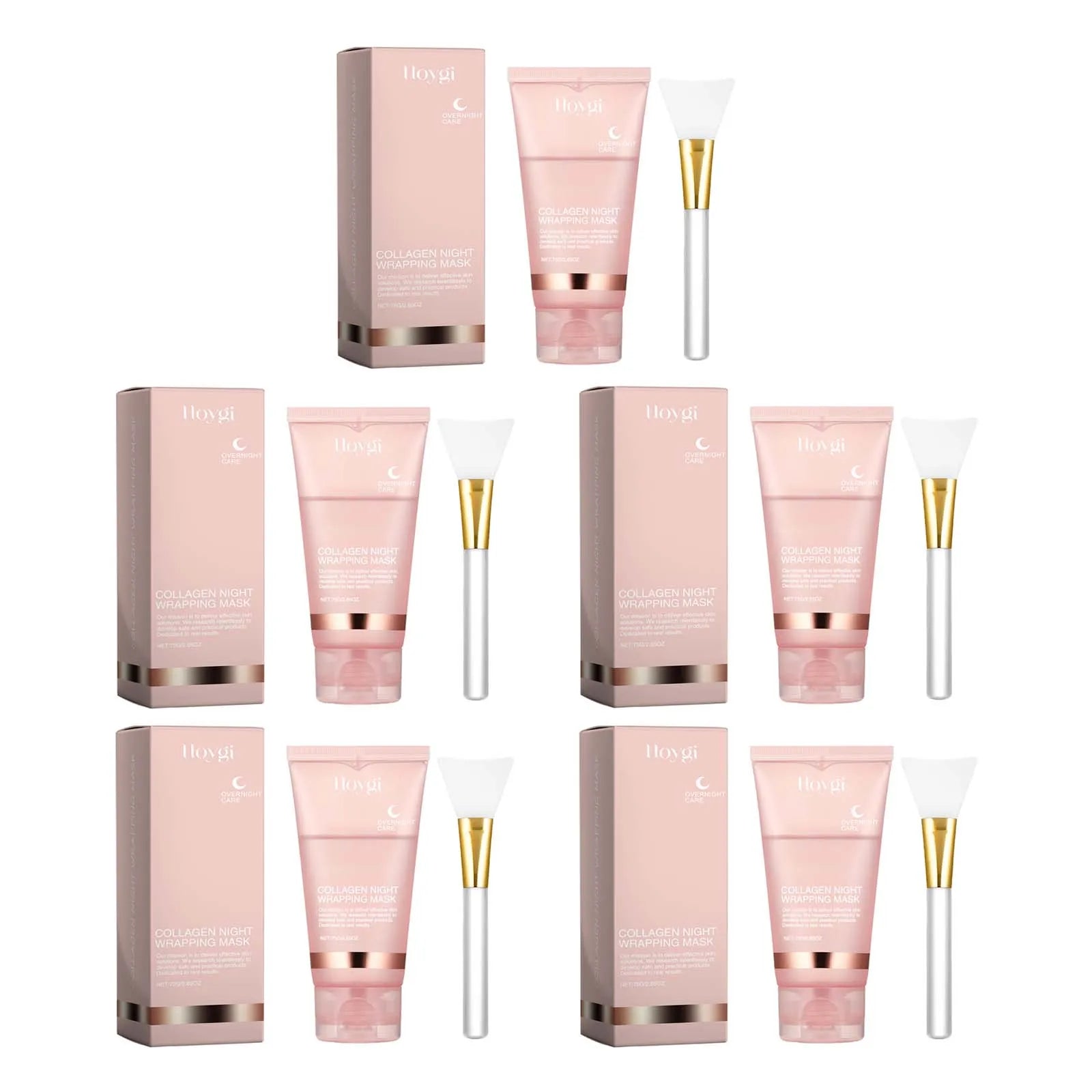 Deep Collagen Mask Peel Off Mask Anti Wrinkle Lifting Face Skin Care Masks Bio Pack Night Wrapping Woman Overnight Skin Hydrates