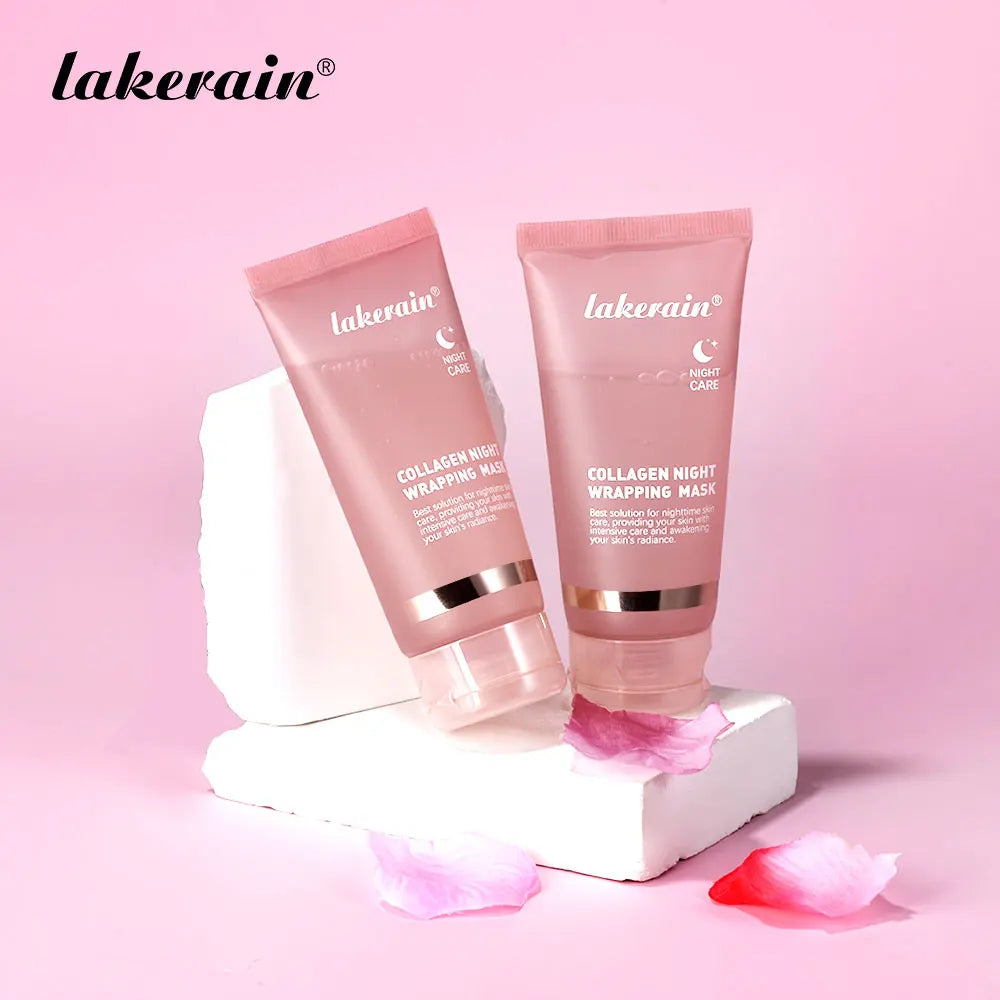 Mascarilla coreana de colágeno profundo, mascarilla facial peel-off antiarrugas lifting, mascarillas para el cuidado de la piel, Bio Pack, envoltura nocturna para mujer, piel de noche.