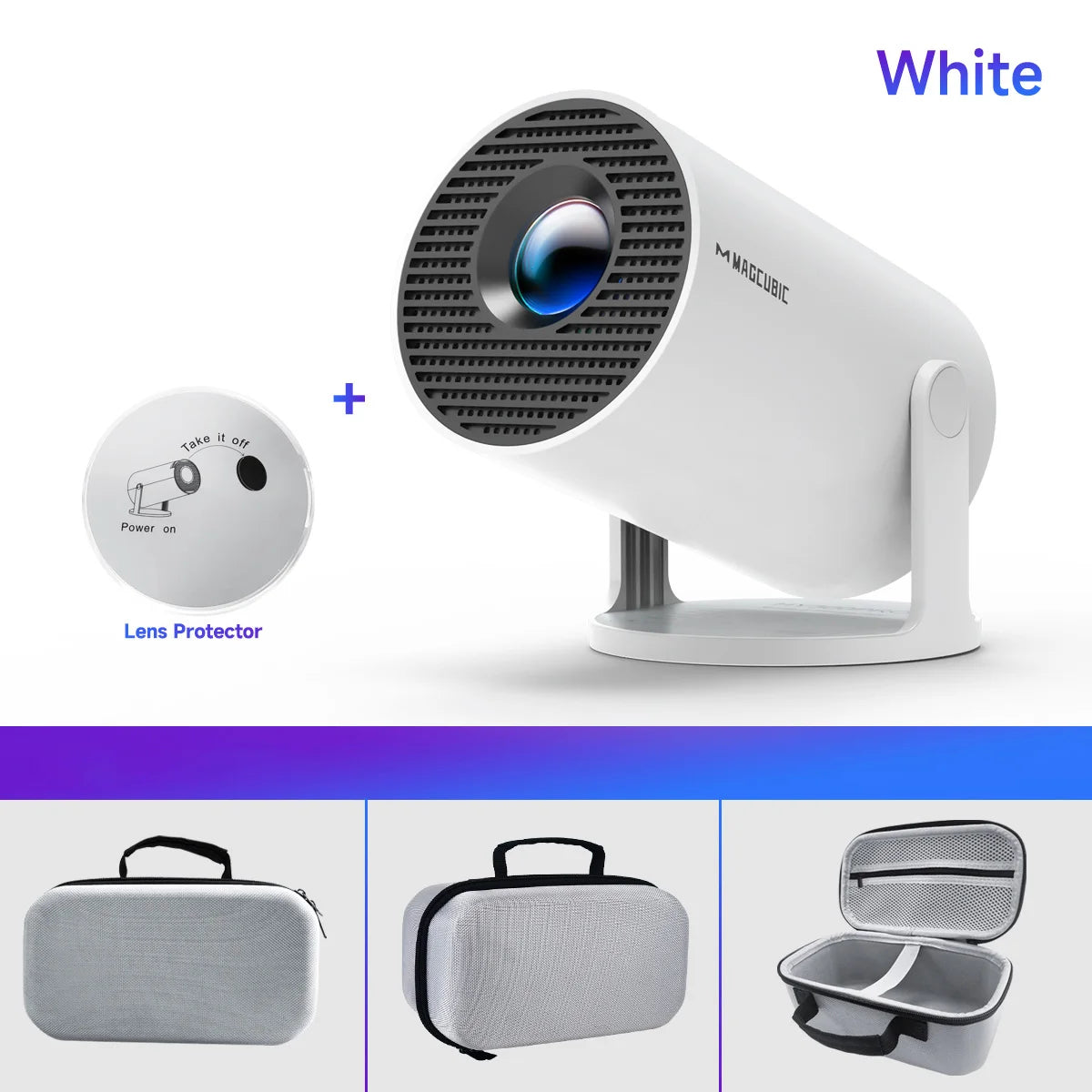 Proyector Magcubic HY300 Pro 8K Android 14 Dual Wifi6 290ANSI Allwinner H726 BT5.4 1080P 1280*720P Proyector de cine en casa para exteriores