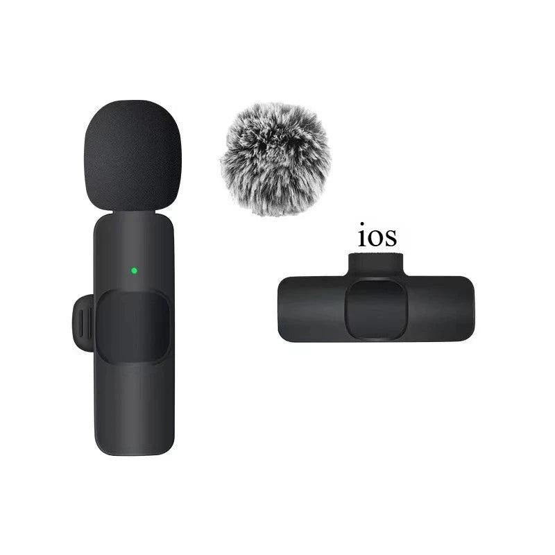 Micrófono de solapa inalámbrico Mini USB-C con reducción de ruido para iPhone y Android, ideal para transmisiones en vivo y entrevistas. Micrófono portátil de mano.