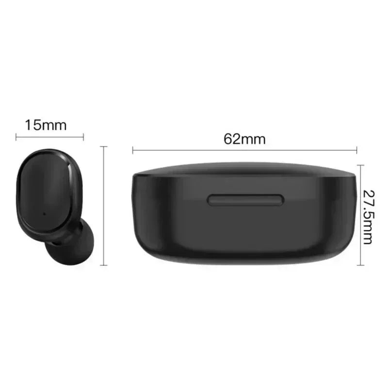 Auriculares inalámbricos Bluetooth E6S TWS con cancelación de ruido y micrófono.