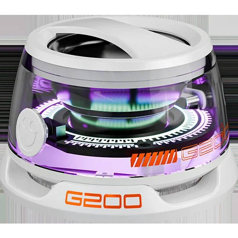 Mini altavoz estéreo de viaje para exteriores, altavoz Bluetooth magnético inalámbrico portátil con luz RGB y soporte para teléfono (compatible con iOS).