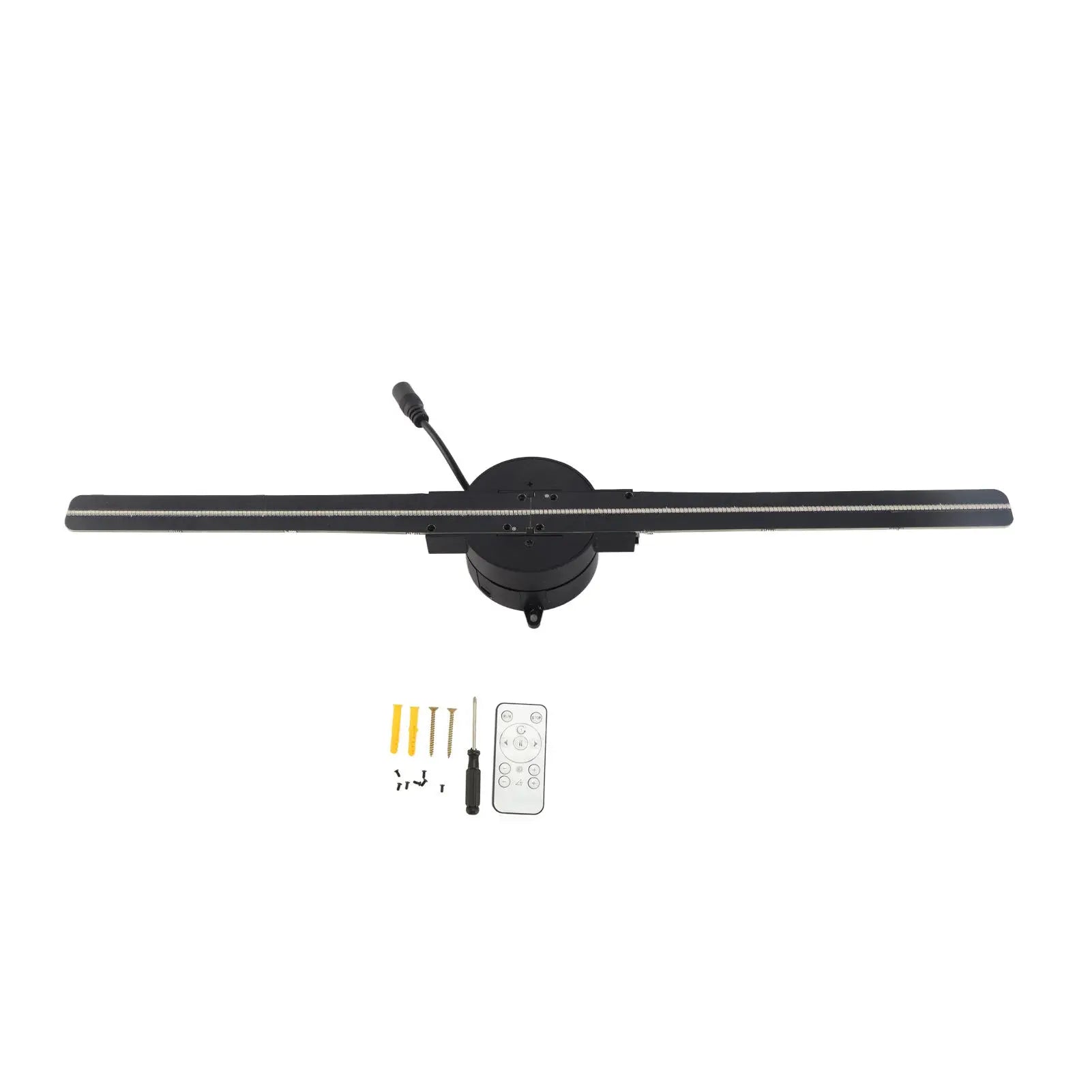 Ventilador proyector de hologramas 3D con 244 LED, resolución 1024x640, WiFi, pantalla publicitaria holográfica, compatible con aplicaciones para teléfono y PC.
