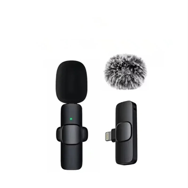 Micrófono de solapa inalámbrico Mini USB-C con reducción de ruido para iPhone y Android, ideal para transmisiones en vivo y entrevistas. Micrófono portátil de mano.