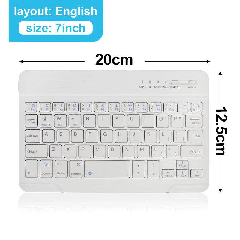 Teclado Bluetooth para iPad de 10.ª generación, iPad Pro de 13, 12, 11, 10, 9, 8 y 7 pulgadas, iPad Air de 13, 11.ª generación, iPad Mini, tabletas Samsung y Xiaomi.