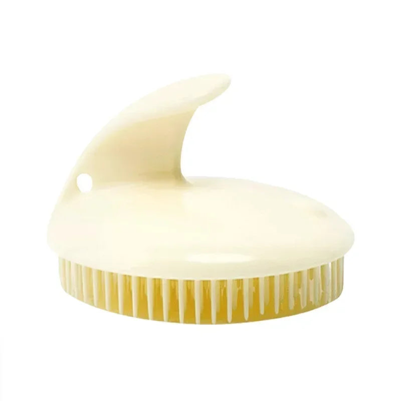 Cepillo de silicona para champú, cabezal de masaje para el cuero cabelludo, peine para lavar el cabello, cepillo de masaje corporal, cepillo para ducha y baño.