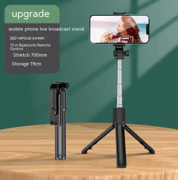 FGCLSY Monopié con disparador remoto y luz de relleno para iPhone, Samsung y Xiaomi. Soporte para teléfono: mini trípode inalámbrico Bluetooth. Palo selfie.