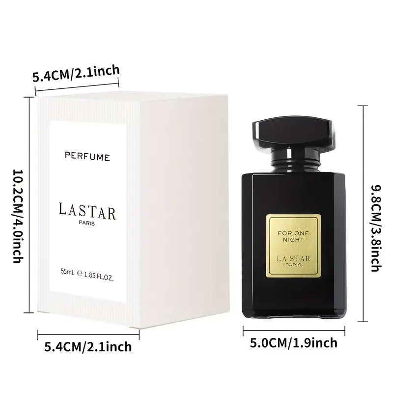 Elegancia de Medianoche: Perfume en spray de vainilla, jazmín y café para mujer, 55 ml EDP