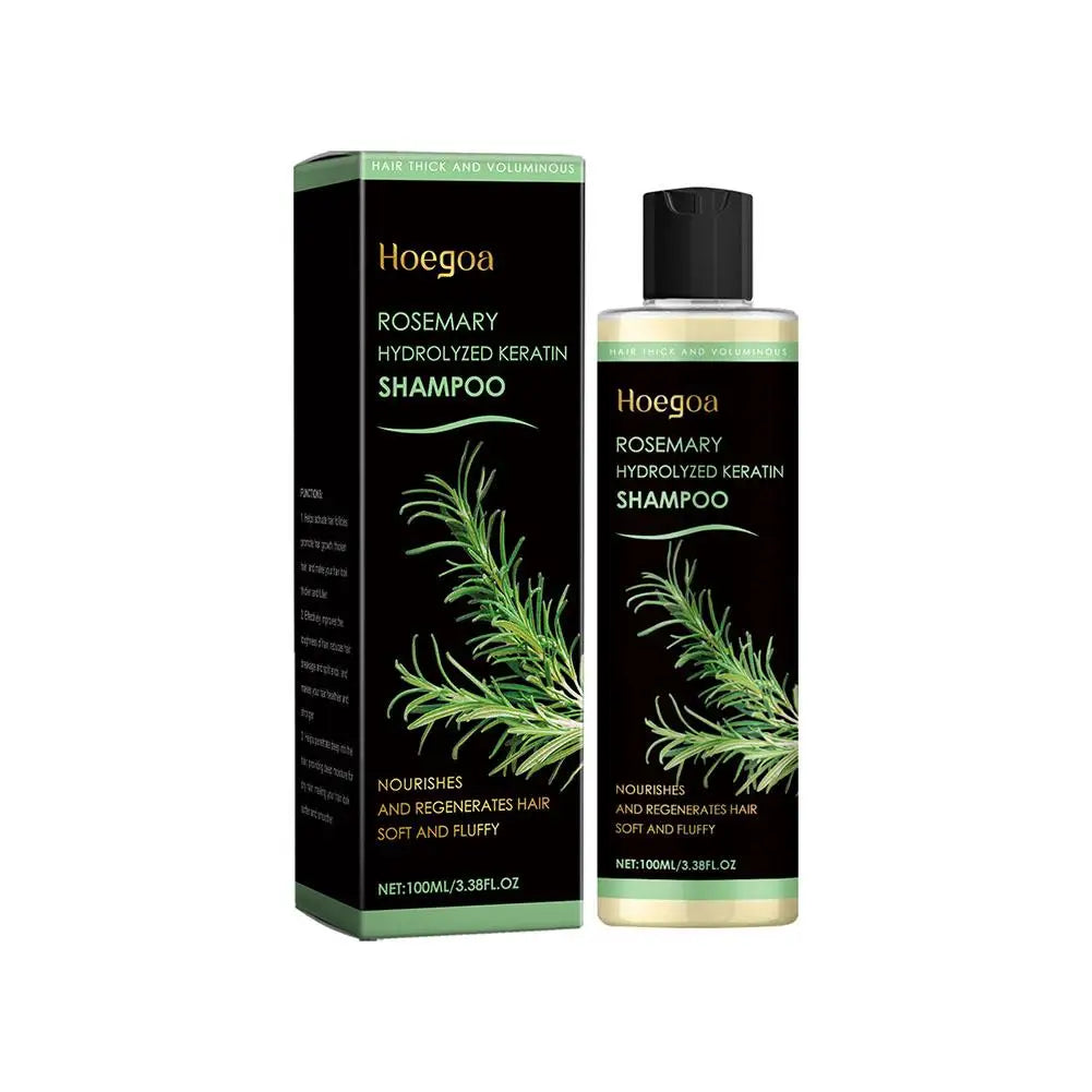 Champú de romero orgánico de 100 ml/220 ml con aceite espesante para el crecimiento del cabello, ideal para cabello fino y con caída. Champú natural voluminizador.