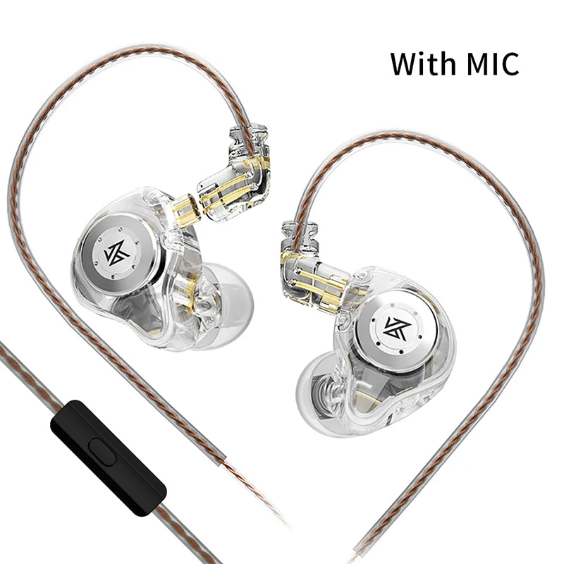 Auriculares KZ EDX PRO de 10 mm con circuito magnético dual y controlador dinámico, auriculares HIFI con graves potentes, auriculares deportivos con cancelación de ruido KZ ZSTX ZSN PRO ZAS