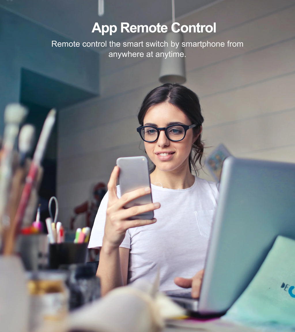 Interruptor de luz inteligente Tuya WiFi para EE. UU. Cable neutro/No requiere cable neutro Interruptor táctil de pared tipo 120 Funciona con Alexa, Google Home
