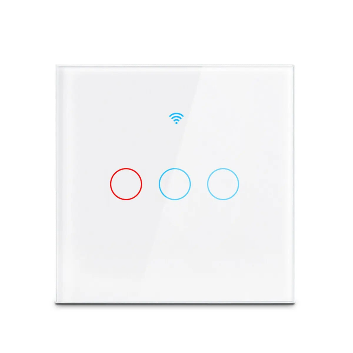 Interruptor de luz inteligente Tuya WiFi para EE. UU. Cable neutro/No requiere cable neutro Interruptor táctil de pared tipo 120 Funciona con Alexa, Google Home
