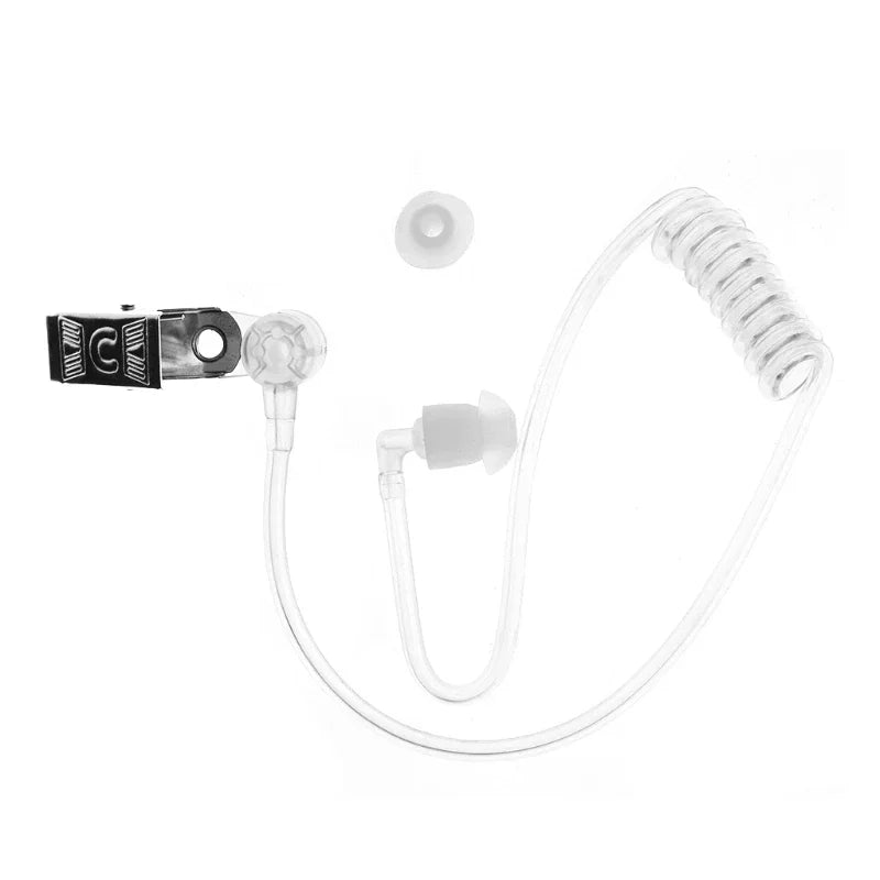 Auriculares con micrófono PTT de 2 pines, tubo acústico oculto, auricular intrauditivo para radios CB Kenwood TYT Baofeng UV-5R BF-888S.