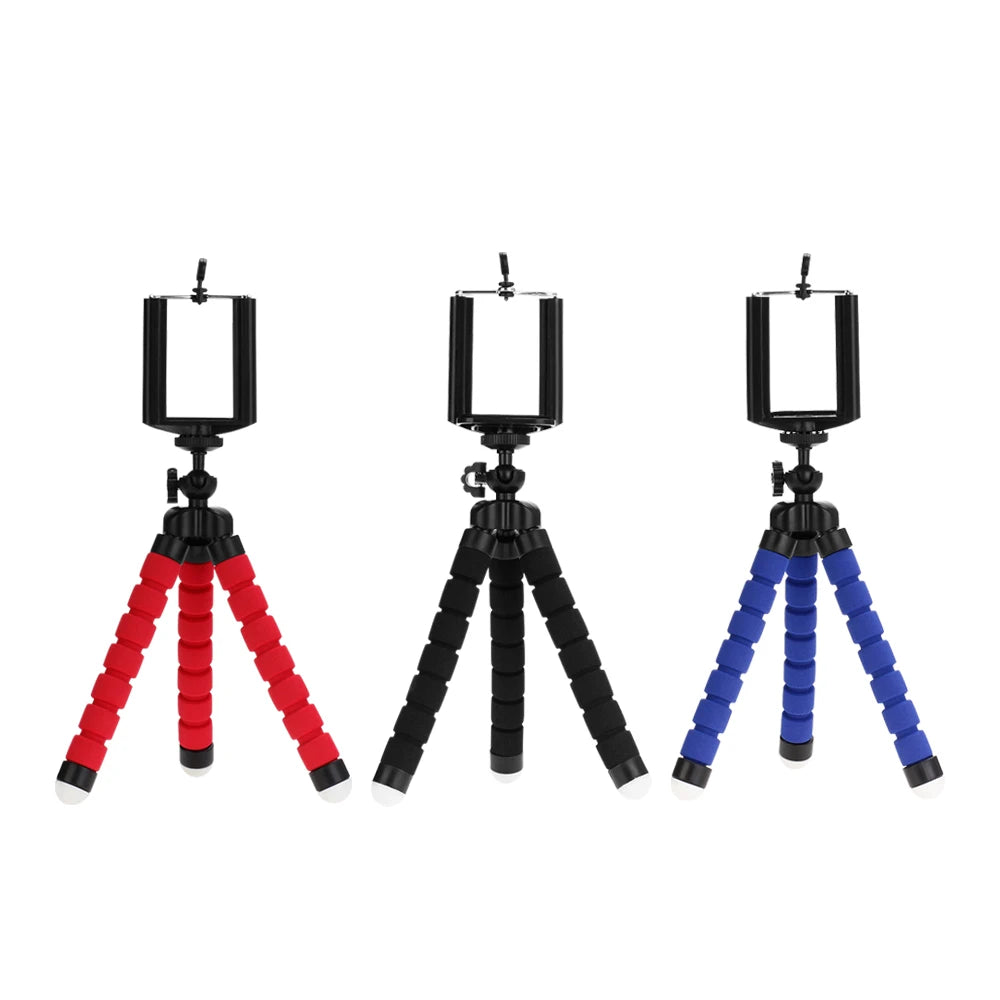 Trípodes Trípode (Tripie)  para teléfono móvil Soporte para cámara Clip Smartphone Monopié Soporte de trípode Octopus Mini trípode Stativ para teléfono