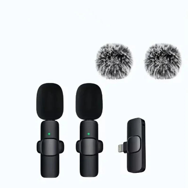 Micrófono de solapa inalámbrico Mini USB-C con reducción de ruido para iPhone y Android, ideal para transmisiones en vivo y entrevistas. Micrófono portátil de mano.