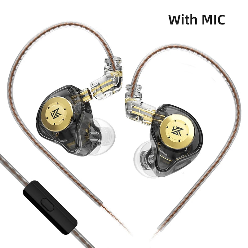 Auriculares KZ EDX PRO de 10 mm con circuito magnético dual y controlador dinámico, auriculares HIFI con graves potentes, auriculares deportivos con cancelación de ruido KZ ZSTX ZSN PRO ZAS