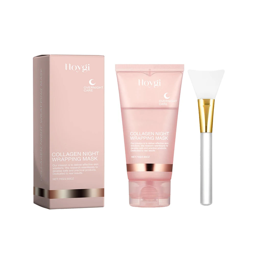 Deep Collagen Mask Peel Off Mask Anti Wrinkle Lifting Face Skin Care Masks Bio Pack Night Wrapping Woman Overnight Skin Hydrates
