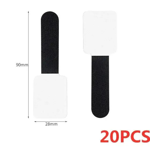 Bridas reutilizables para cables, organizador de cables, soporte para cuerdas, autoadhesivas, ajustables, para organización de escritorio.