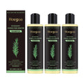 Champú de romero para el crecimiento del cabello, espesante, con queratina hidrolizada, reparador para cabello seco, encrespado y dañado, hidratante y limpiador del cuero cabelludo (3 unidades).