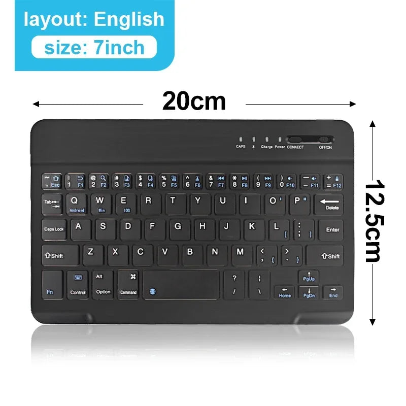 Teclado Bluetooth para iPad de 10.ª generación, iPad Pro de 13, 12, 11, 10, 9, 8 y 7 pulgadas, iPad Air de 13, 11.ª generación, iPad Mini, tabletas Samsung y Xiaomi.