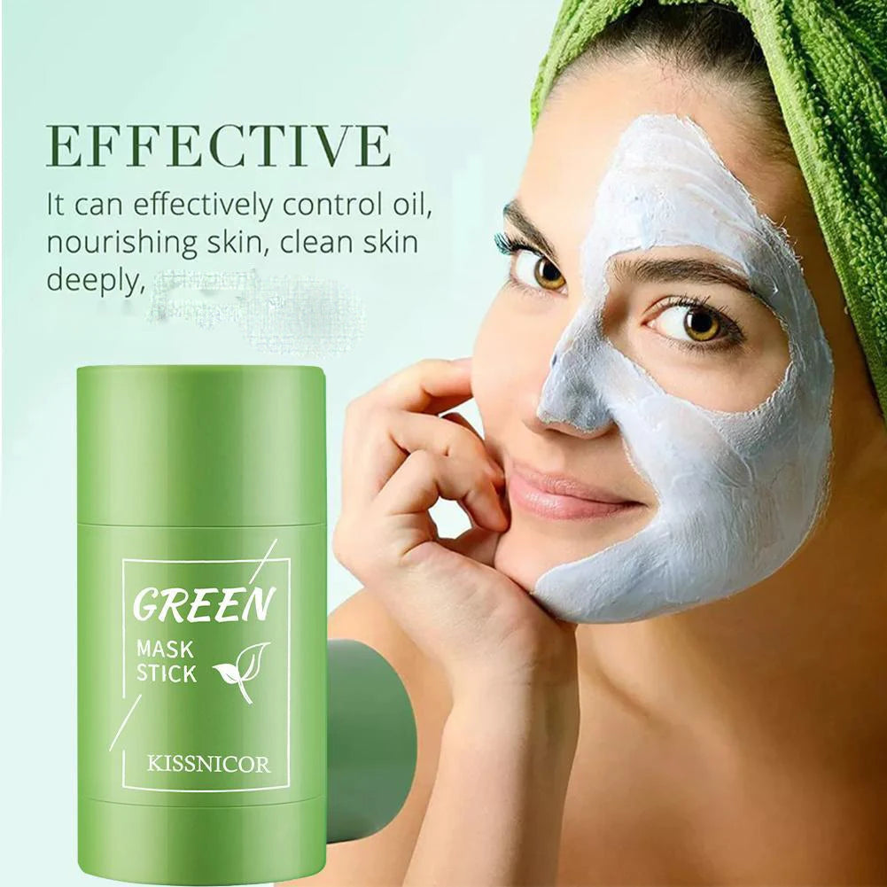 Mascarilla facial de té verde. Limpieza profunda con té verde. Hidratación profunda. Reduce los poros. Elimina puntos negros y acné. Cuidado facial coreano para la piel.
