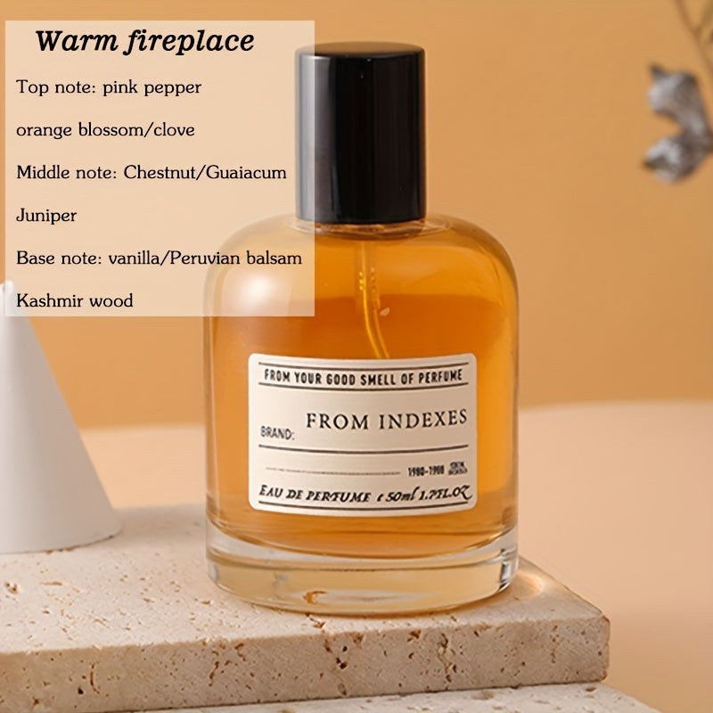 Eau de Parfum para hombre, 50 ml con aroma amaderado y almizcle