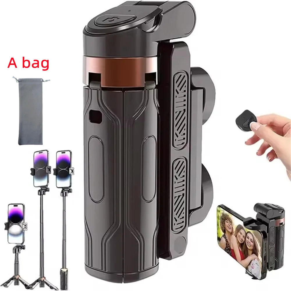 MEUYAG 2026 Nuevo trípode, soporte para teléfono con disparador Bluetooth, soportes inalámbricos para selfies con soporte para teléfono para cámara de smartphone