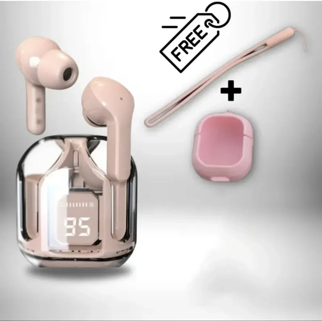Auriculares inalámbricos mini T2 con pantalla digital LED de encendido, sonido estéreo, Bluetooth 5.3, compatibles con iPhone, Xiaomi y Lenovo.