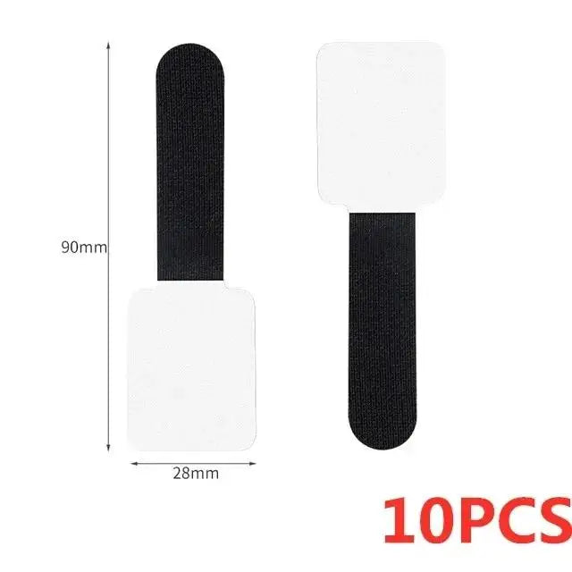 Bridas reutilizables para cables, organizador de cables, soporte para cuerdas, autoadhesivas, ajustables, para organización de escritorio.