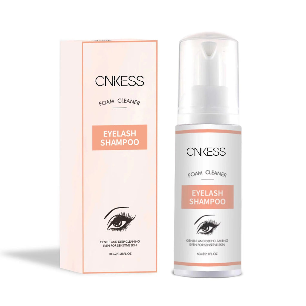 CNKESS 60ml cuidado de pestañas y cabello herramientas de belleza maquillaje botella de champú para extensiones de pestañas hecha a mano fabricantes sintéticos venta al por mayor