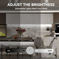 Tiras de luces LED impermeables, luz blanca diurna de 6000K IP44, tira de luz de 15M 12V con fuerte adhesivo 3M, para el hogar, cocina, patio.