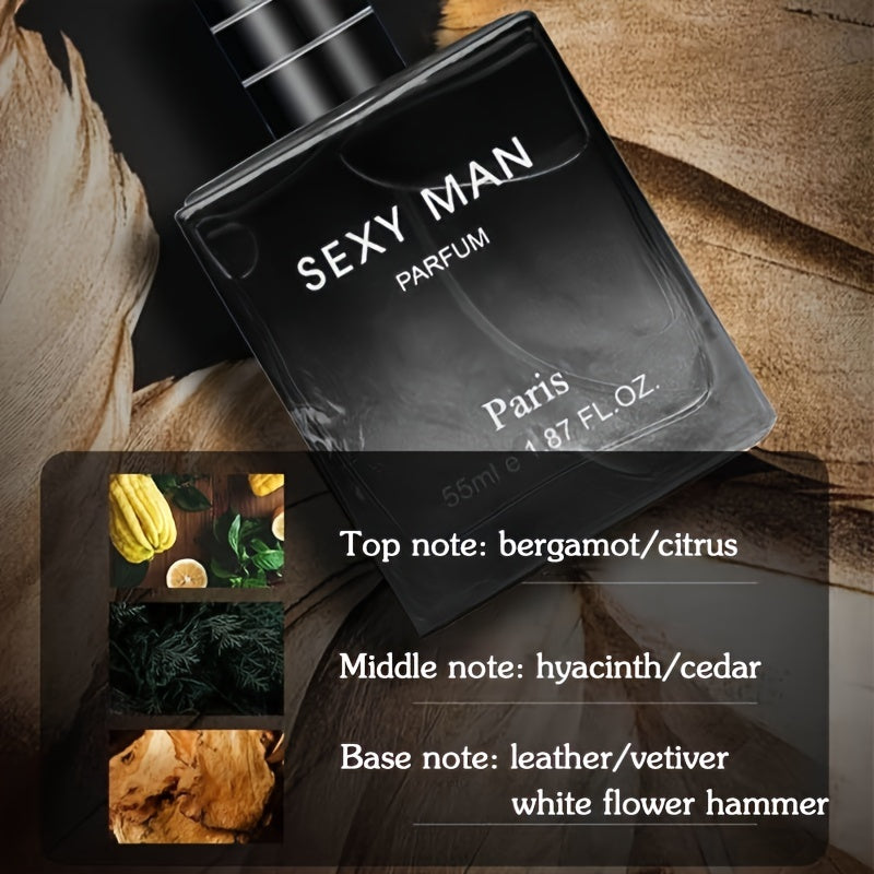55 ml Eau de Parfum para hombre Colonia refrescante amaderada