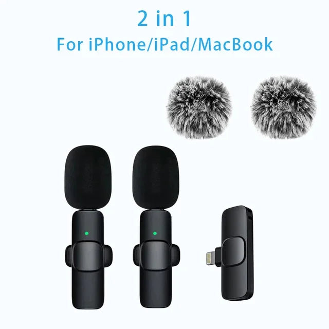Micrófono de solapa inalámbrico Mini USB-C con reducción de ruido para iPhone y Android, ideal para transmisiones en vivo y entrevistas. Micrófono portátil de mano.