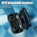 Auriculares Bluetooth M10 manos libres con pantalla LED, auriculares inalámbricos HiFi estéreo para música, resistentes al agua y para juegos.