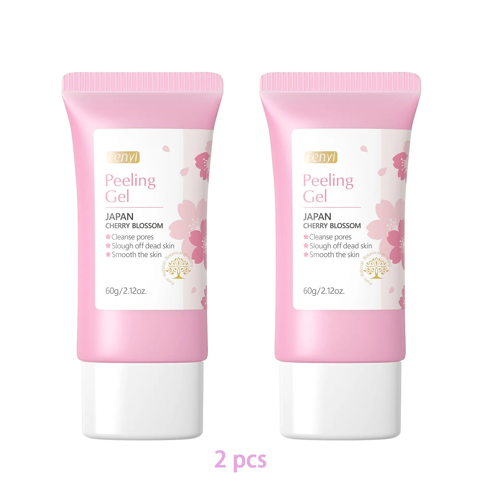 Gel exfoliante facial de limpieza profunda Sakura para el cuidado de la piel, blanqueador, hidratante y reparador, 60 g