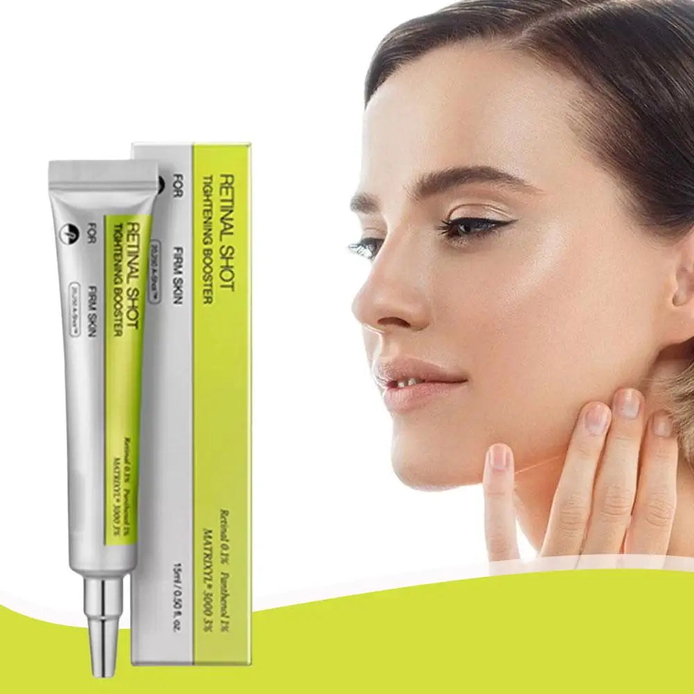 Crema hidratante exfoliante para el contorno de ojos con retinol coreano. Hidratante que rejuvenece, minimiza los poros e ilumina la piel.